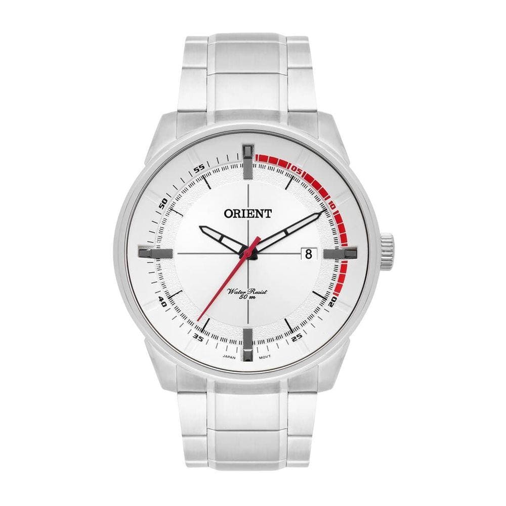 Relogio Masculino Orient Aço com Data - MBSS1295