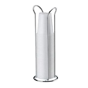 Organizador Porta Copos Descartáveis 200ml Aço Cromado