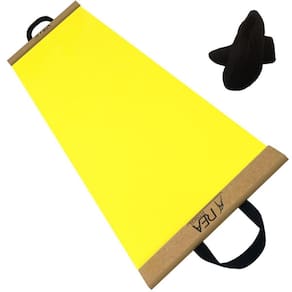 Slide Board Amarelo Com Par De Sapatilhas