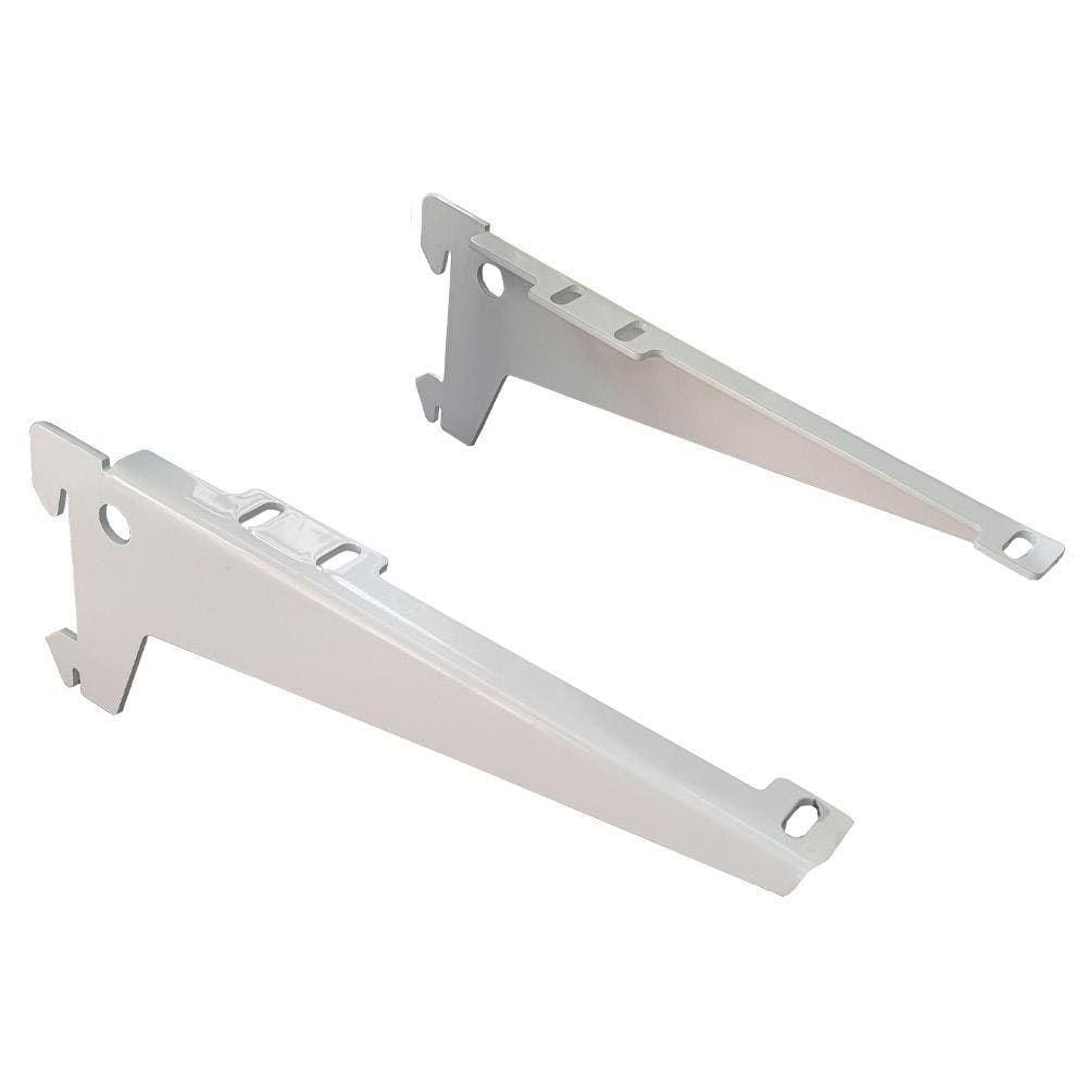 3 Suporte Braço 40Cm Com Aba Para Trilho Prateleira Par Forte
