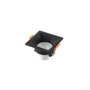 Spot de Led Recuado Blumenau 3W Quadrado Preto Bivolt 6500K Luz Branca