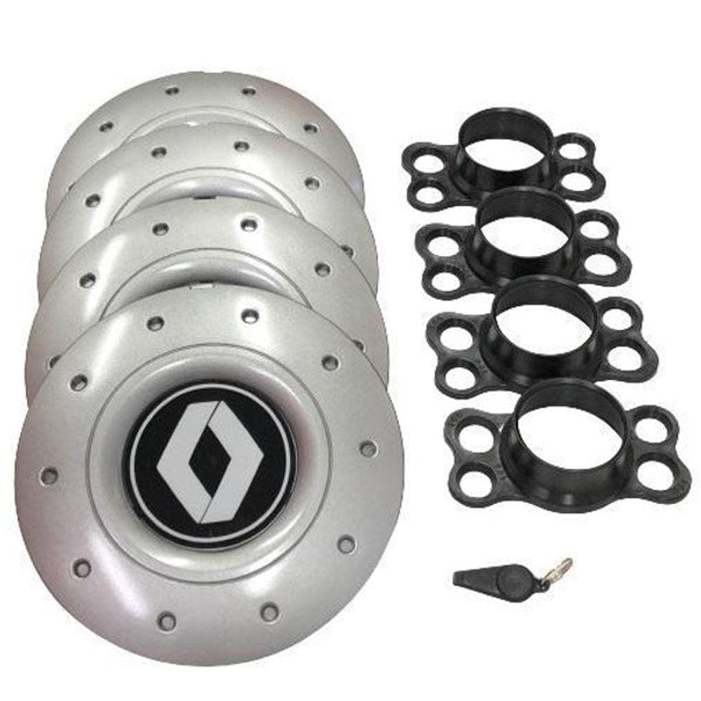 Calotas Miollo Renault Logan Aro 15 2014/2019 Amarok Prata