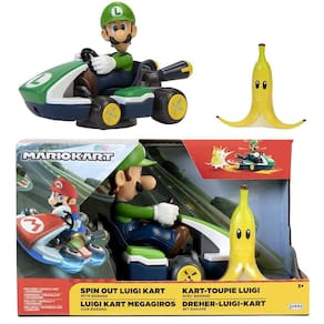 Veículo Super Mario Kart Spin Out - Luigi