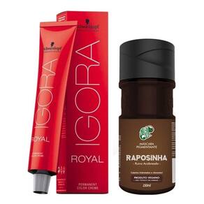 Kit Segredo da Cor - Igora Royal 8.77 HD, Água Oxigenada 30vol e  Tonalizante Cobre