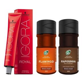 Kit Segredo da Cor - Igora Royal 8.77 HD, Água Oxigenada 30vol e  Tonalizante Cobre