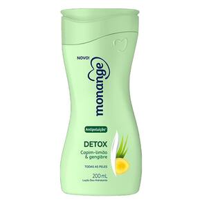 Creme Hidratante Corporal Monange Detox Capim-Limão E Gengibre 200ml