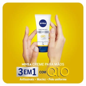 Creme Hidratante Para As Mãos Nivea Q10 Plus Reparação 75g