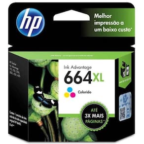 Cartucho Hp F6v30ab Nº 664 Xl Colorido 8Ml  Hp