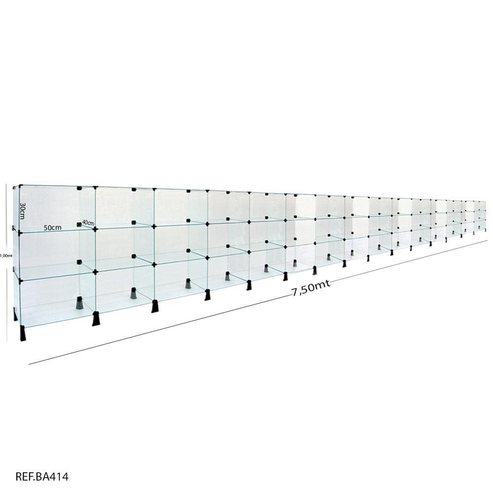 Balcão de atendimento - 7,50 x 1,00 X 0,40