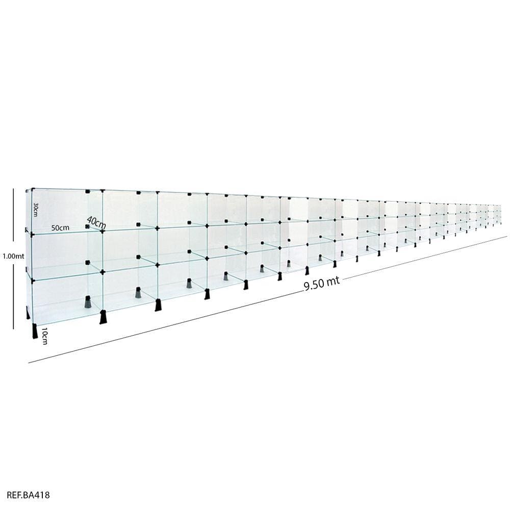 Balcão de atendimento - 9,50 x 1,00 X 0,40