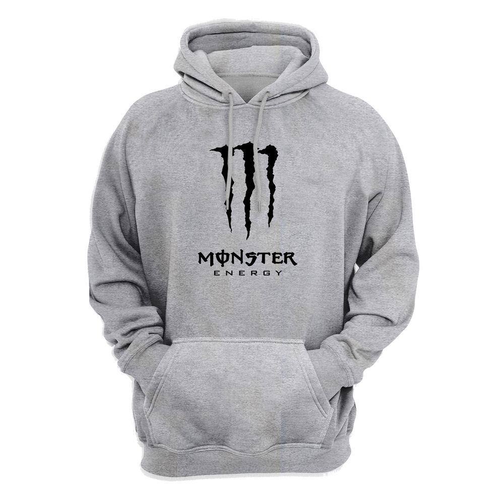 monster moletom com capuz zipper mouth