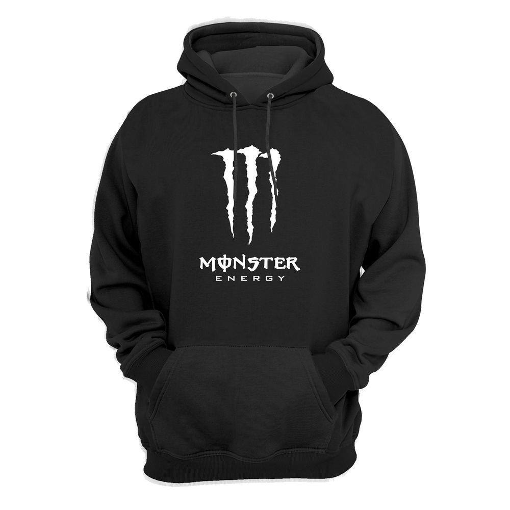 monster moletom com capuz zipper mouth