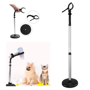 Suporte Secador Pet Shop Gato Cachorro Animal Bancada Chao Flexivel Giratorio Salao