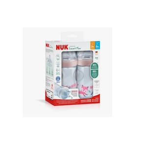 Kit 2 Mamadeira Essence Smart Flow 150ml + 270ml Controle de Temperatura -Girl