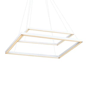 Lustre Pendente Newline Fit Led 747 Bivolt Branco 3000K Luz Amarela