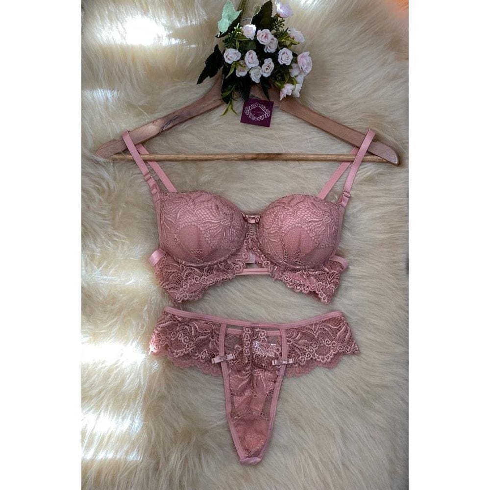 Conjunto Lingerie de Renda Eduarda