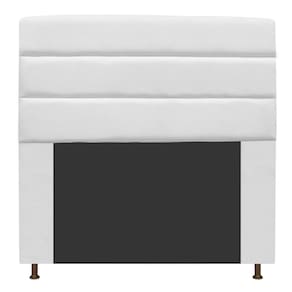 Cabeceira Estofada Turim 160 Cm Queen Size Suede Branco