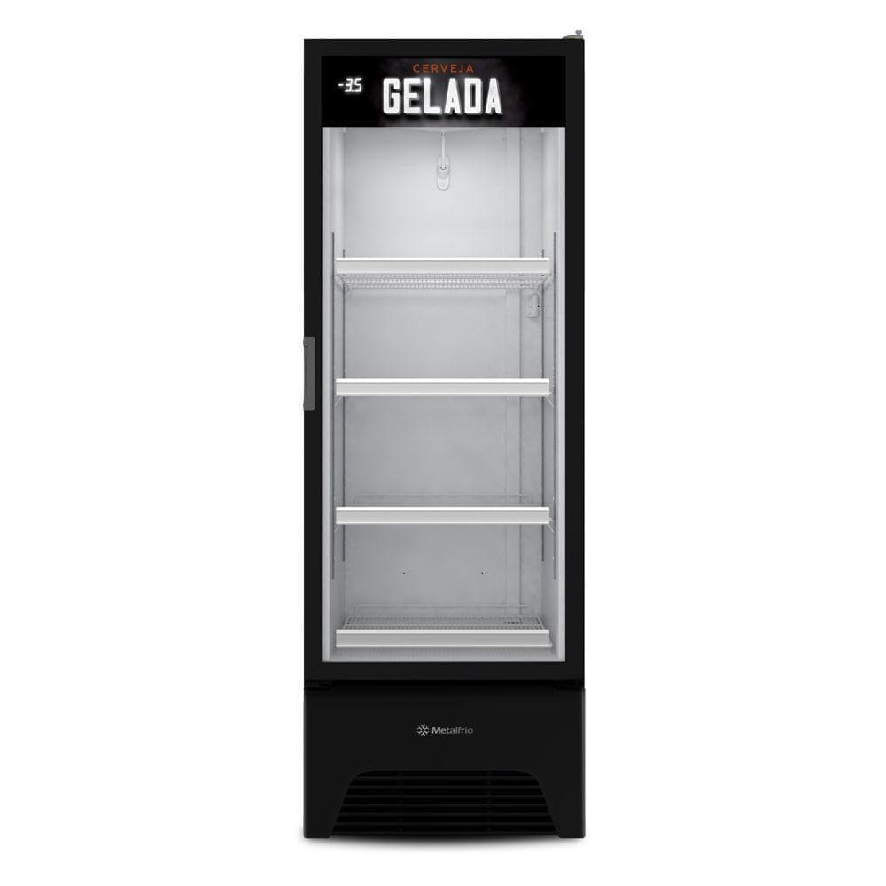 Cervejeira Expositor Vertical Metalfrio 497 Litros Adesivada VN50AH OPTIMA 110V 110V