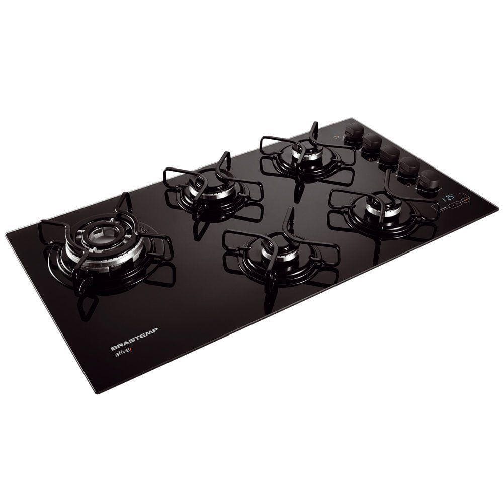 Cooktop Brastemp 5 Bocas com Touch Timer Ative BDT85AE