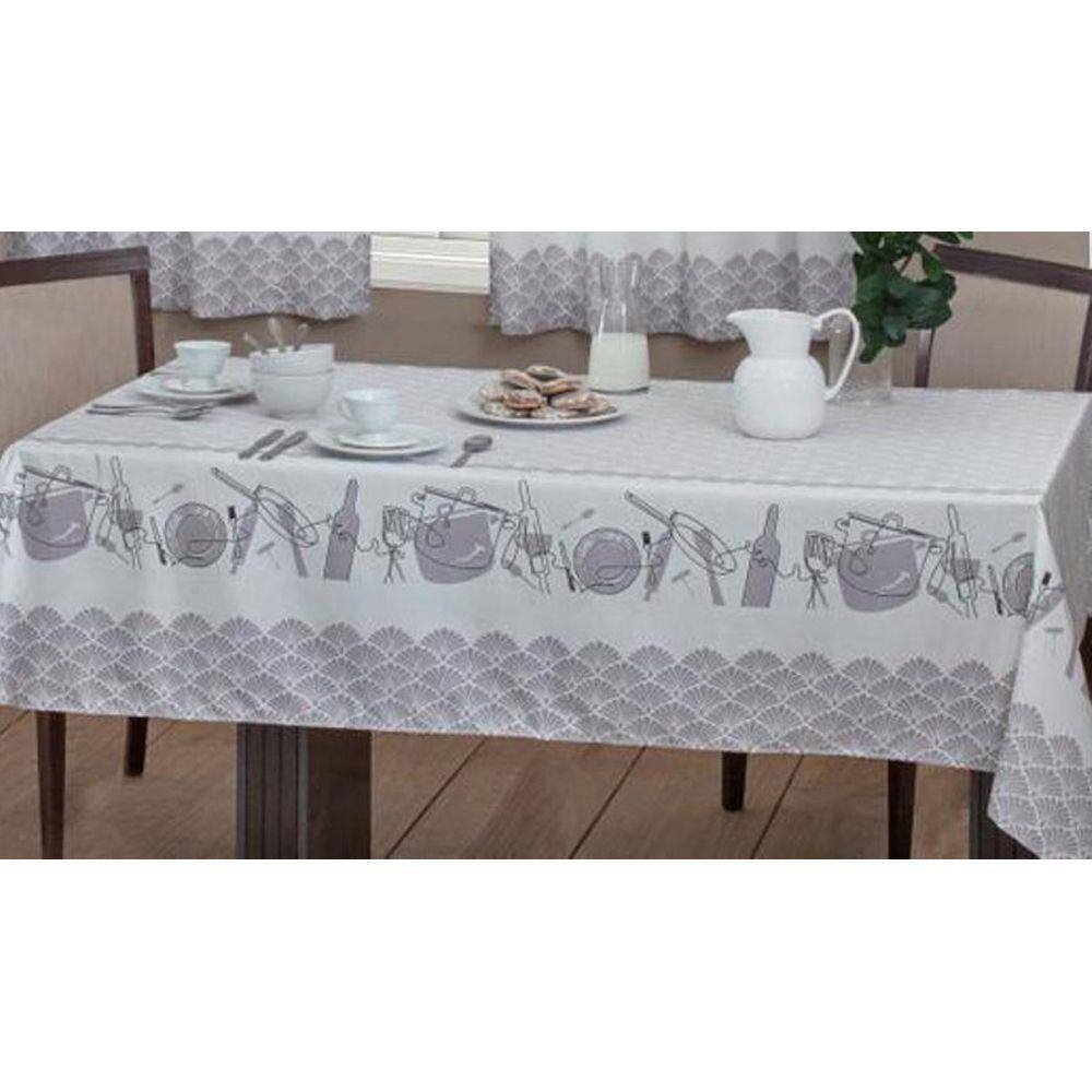 Toalha De Mesa 6 Cadeiras Casa Alegre Cora Sultan