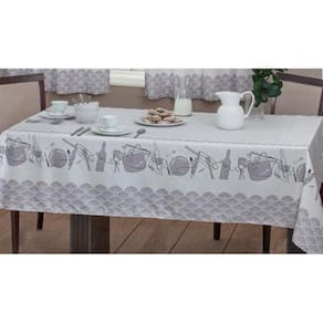 Toalha De Mesa 6 Cadeiras Casa Alegre Cora Sultan