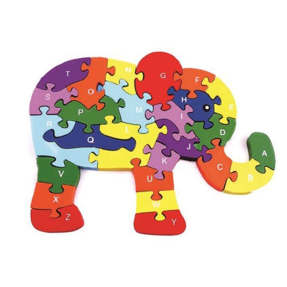 Quebra-Cabeça Elefante MDF - TOYMIX