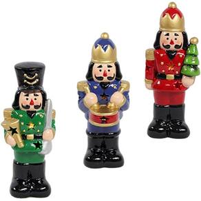 Enfeite Natal Boneco Quebra Nozes Guarda Real Acende Unidade