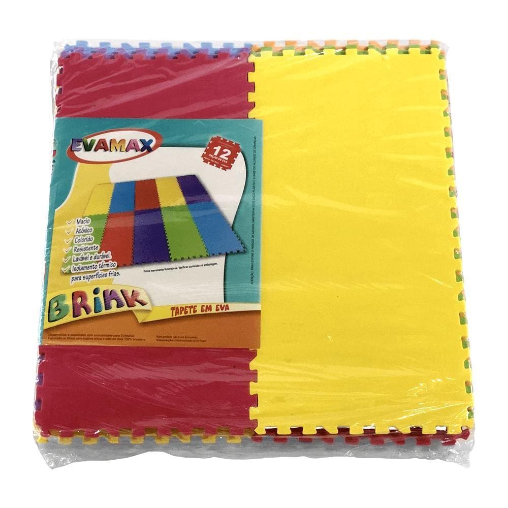 Tapete em EVA Brink 12 peças 30cm x 19cm - Evamax
