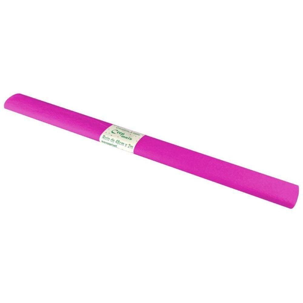 Papel Crepon 48cm x 2m Rosa - Novaprint