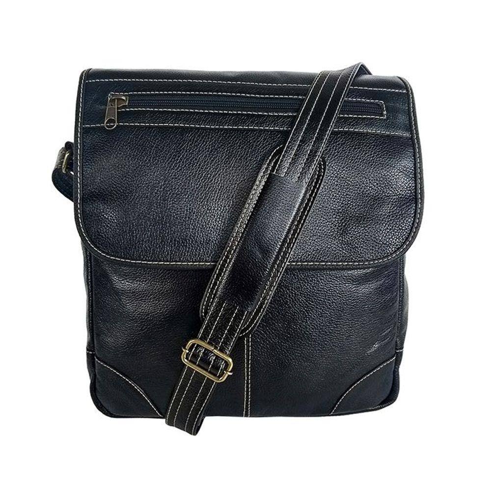 Bolsa Carteiro Masculina Pasta Tiracolo de Couro Bovino - Le Voyage