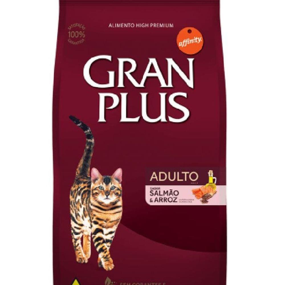 Ração Gran Plus Gatos Adultos Salmão E Arroz 10kg