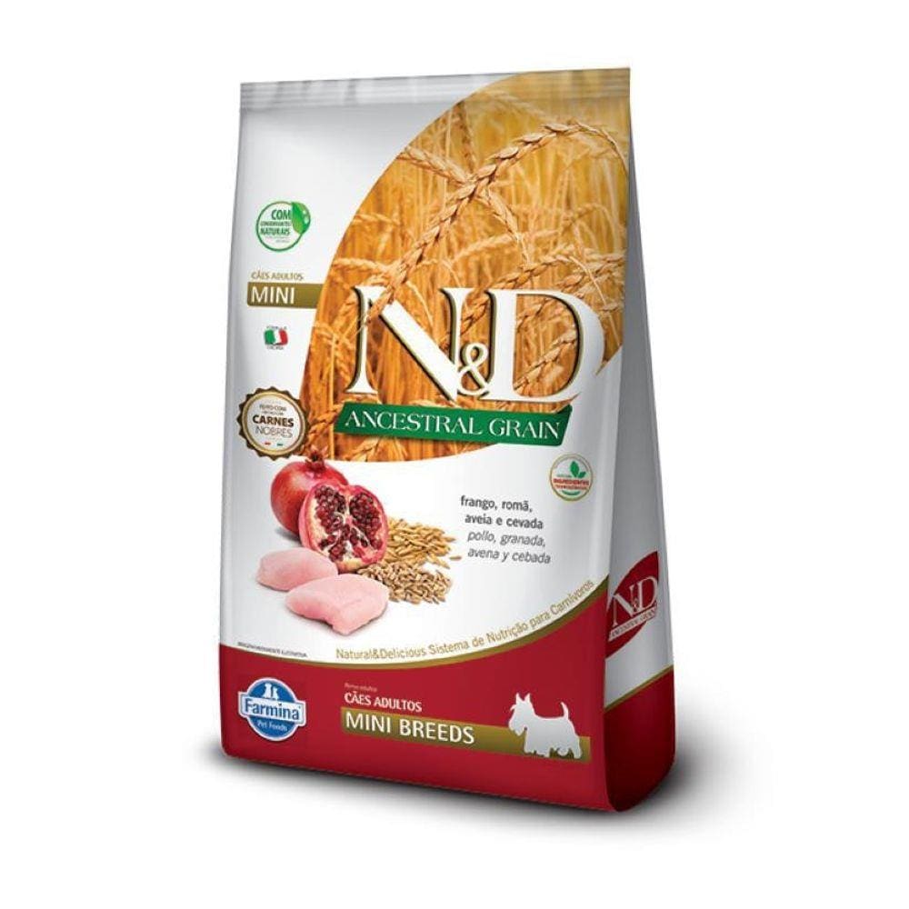 Ração N&D Ancestral Frango Cães Adultos Raças Pequenas 2,5Kg