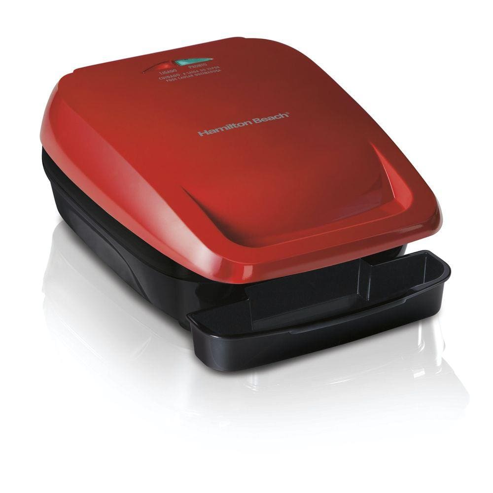 Grill Elétrico Hamilton Beach Vermelho 1005w 220V