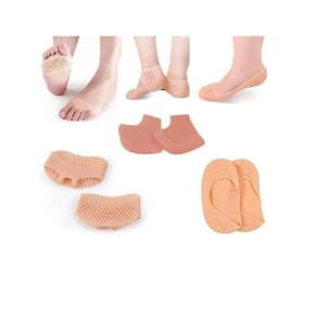 Kit 3 Pares Meia Esporão Palmilha Tip Toe Protetor Pés