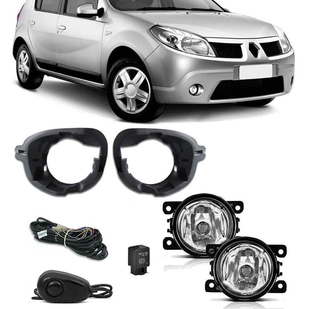 Kit Farol De Milha Neblina Renault Sandero 2007/2011