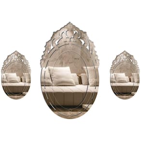 Kit 3 Pecas Espelho Veneziano Decorativo 28X47 3884