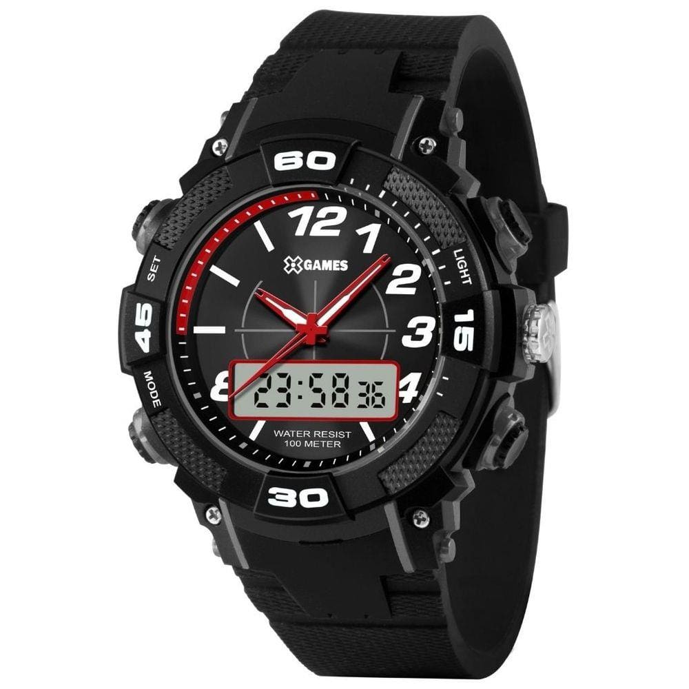 Relógio X-Games Anadigi Digital Xmppa315 Preto E Vermelho