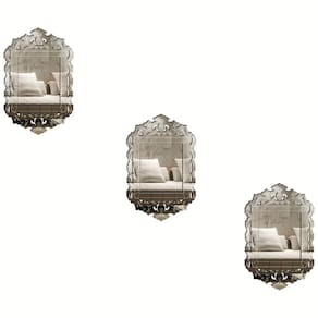 Kit 3 Espelhos Decorativos Venezianos Pegui 32X20 3883