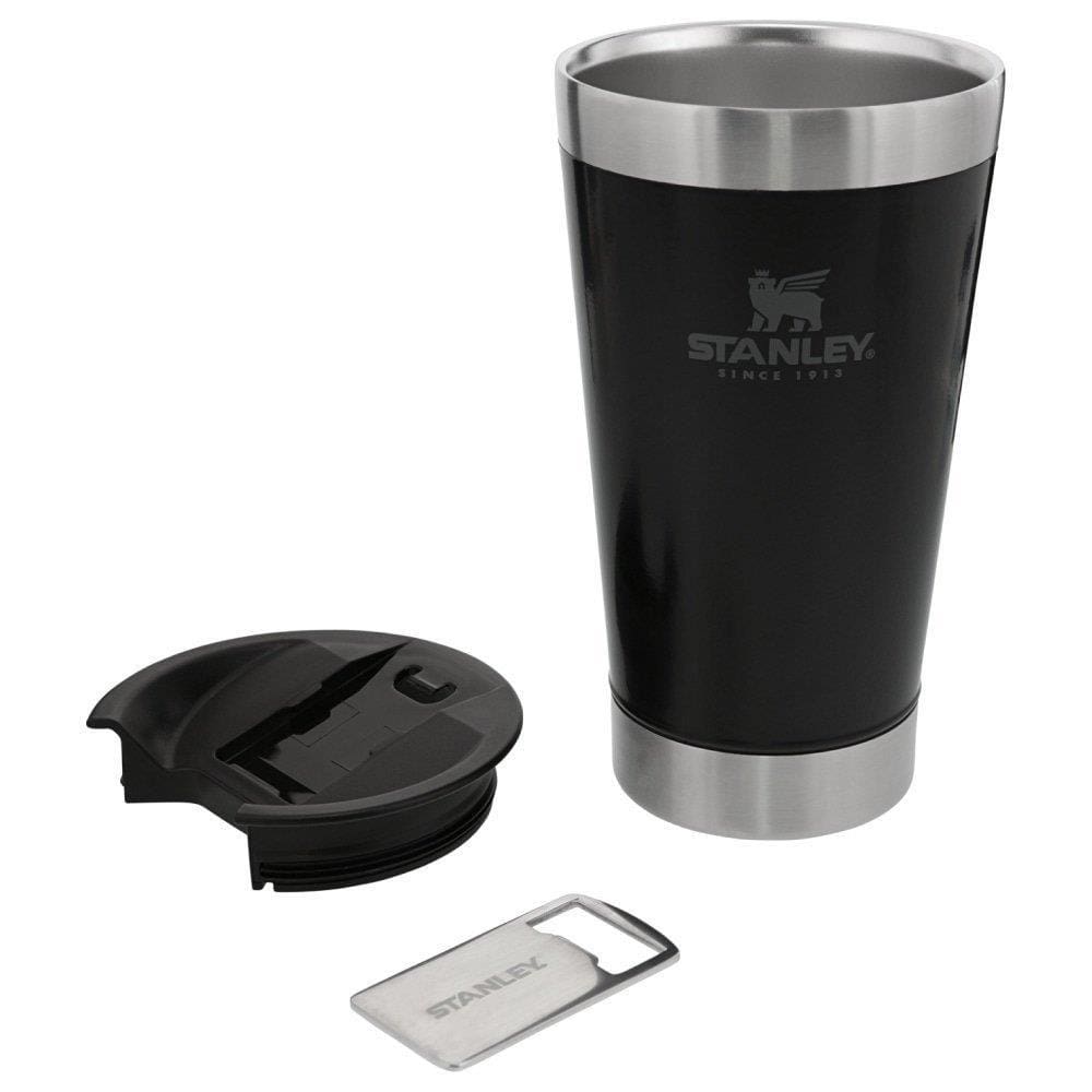 Copo Térmico Stanley Aço, 0,47L, Com Tampa, Preto