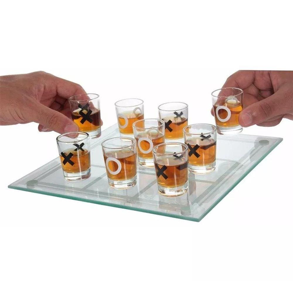 Jogo drunk uno jogo da velha 2 em 1 bebida drink shot