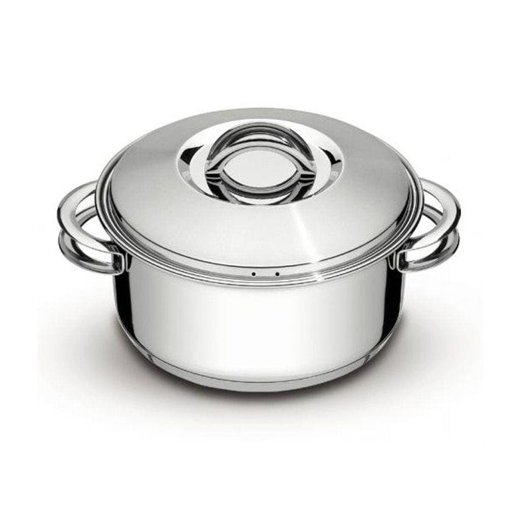Caçarola Rasa Tramontina Inox 28cm Solar 7,1 Litros Prata
