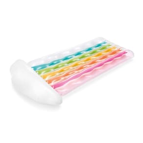 Colchão Inflável Bronzeador Arco-Íris Transparente 56804