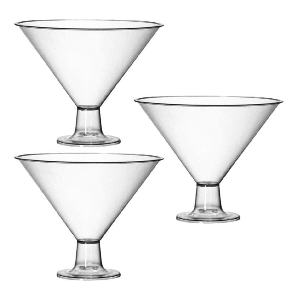 Kit 03 Taça Martine Doceira Bomboniere Sobremesas 2400Ml