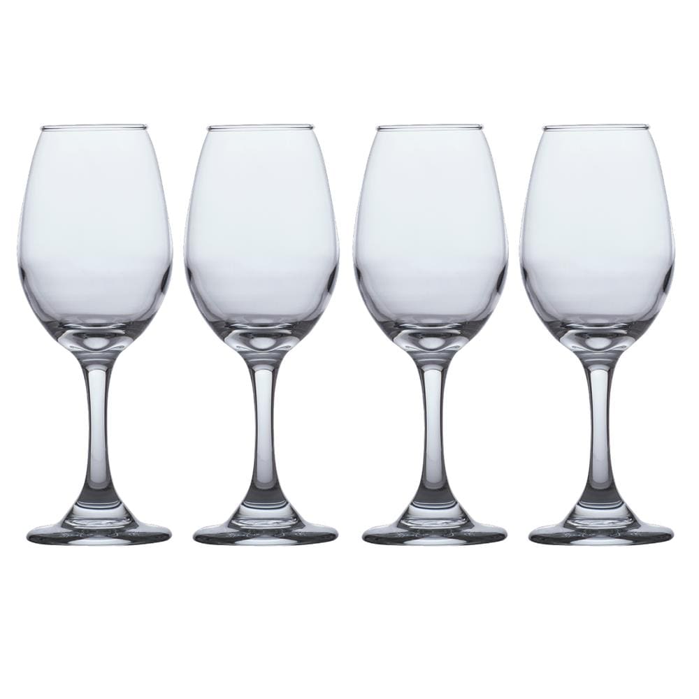 Conjunto 4 Taças de Vidro 318ml VINHO TINTO ÁGUA Cristal