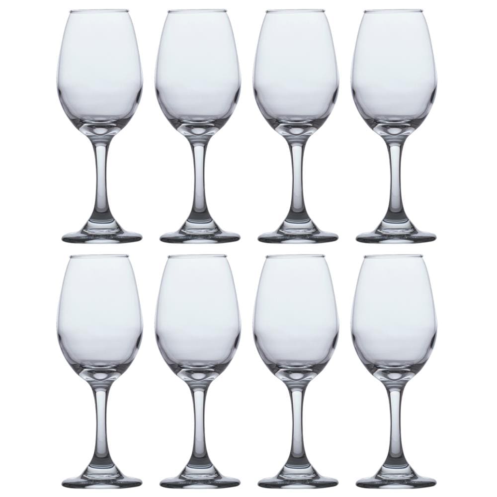 Jogo de Taças de Vidro Água E Vinho Tinto 318ml Luxo - 8 UN