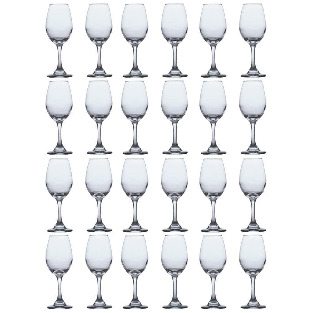 Jogo de Taças de Vidro Água E Vinho Tinto 318ml Luxo - 24 UN
