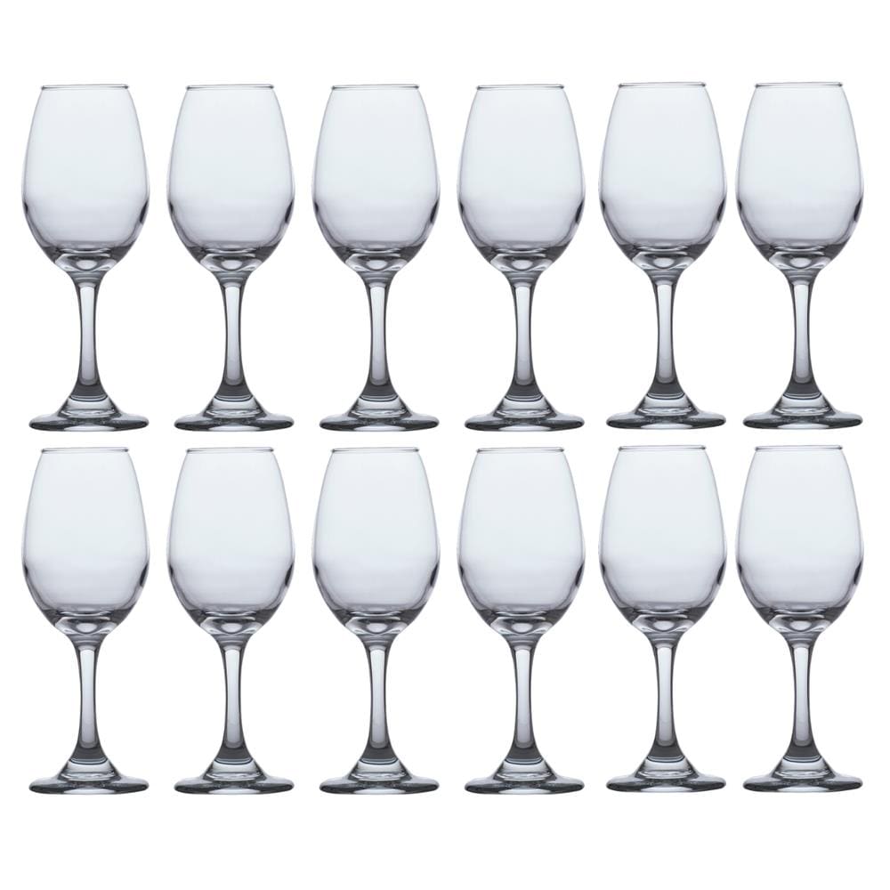 Jogo de Taças de Vidro Água E Vinho Tinto 318ml Luxo - 12 UN
