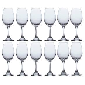 Jogo de Taças de Vidro Água E Vinho Tinto 318ml Luxo - 12 UN