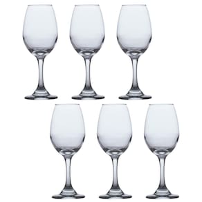 Conjunto Taças de Vidro 318ml Agua e vinho Tinto Luxo 6 Un