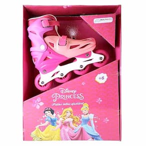 Patins Inline - 2-1 - Ajustável - Princesas Disney - 31 a 34 - Multikids